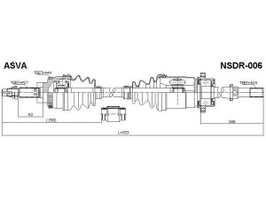 ASVA NSDR-006 kardaninis velenas 
 Ratų pavara -> Kardaninis velenas
