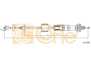 COFLE 11.2154 sankabos trosas 
 Dviratė transporto priemonės -> Kabeliai ir tachometro velenaai -> Sankabos trosas
2150AS, 2150AT, 2150Z5, 964568880