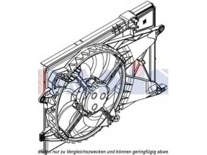 AKS DASIS 528050N ventiliatorius, radiatoriaus 
 Aušinimo sistema -> Oro aušinimas
95352378