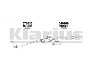 KLARIUS 120403E išmetimo sistema 
 Išmetimo sistema -> Išmetimo sistema, visa