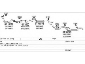MTS C310087006982 išmetimo sistema