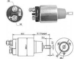 MAGNETI MARELLI 940113050465 solenoidinis jungiklis, starteris