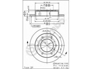 BREMBO 08.6865.10 stabdžių diskas 
 Stabdžių sistema -> Diskinis stabdys -> Stabdžių diskas
8941732442