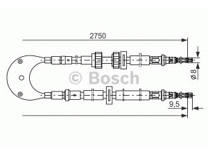 BOSCH 1 987 477 228 trosas, stovėjimo stabdys 
 Stabdžių sistema -> Valdymo svirtys/trosai
6169520, 84FB 2A60 3AJ, 84FB 2A603 AL