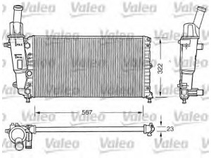 VALEO 731558 radiatorius, variklio aušinimas 
 Aušinimo sistema -> Radiatorius/alyvos aušintuvas -> Radiatorius/dalys
46465017