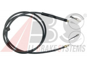 A.B.S. K12391 trosas, stovėjimo stabdys 
 Stabdžių sistema -> Valdymo svirtys/trosai
638 420 07 85