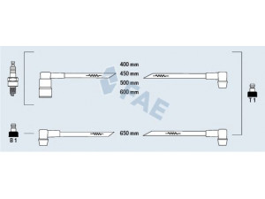 FAE 83190 uždegimo laido komplektas 
 Kibirkšties / kaitinamasis uždegimas -> Uždegimo laidai/jungtys
3342846-7, 3436582-5