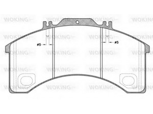 WOKING JSA 5983.00 stabdžių trinkelių rinkinys, diskinis stabdys 
 Techninės priežiūros dalys -> Papildomas remontas
1906191, 1906459