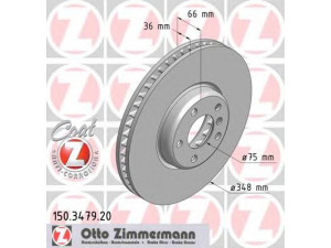 ZIMMERMANN 150.3479.20 stabdžių diskas 
 Dviratė transporto priemonės -> Stabdžių sistema -> Stabdžių diskai / priedai
3411 6 785 670