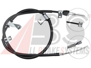 A.B.S. K17167 trosas, stovėjimo stabdys 
 Stabdžių sistema -> Valdymo svirtys/trosai
59760-17510
