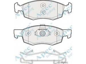 APEC braking PAD2017 stabdžių trinkelių rinkinys, diskinis stabdys
6001549803