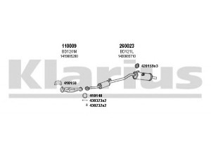 KLARIUS 820026E išmetimo sistema 
 Išmetimo sistema -> Išmetimo sistema, visa