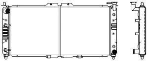 SAKURA  Automotive 1301-0243 radiatorius, variklio aušinimas