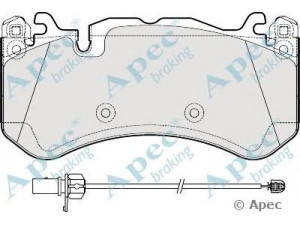 APEC braking PAD1926 stabdžių trinkelių rinkinys, diskinis stabdys 
 Techninės priežiūros dalys -> Papildomas remontas
4F0698151G, 4F0698151H