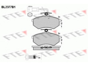 FTE BL2377B1 stabdžių trinkelių rinkinys, diskinis stabdys 
 Techninės priežiūros dalys -> Papildomas remontas
853 698 151 E, 853 698 151 E, 720050006