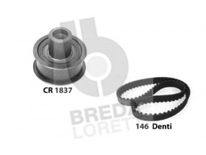 BREDA  LORETT KCD0652 paskirstymo diržo komplektas 
 Techninės priežiūros dalys -> Papildomas remontas
636422, 90264022, 9158004