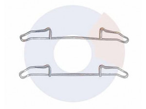 CARRAB BRAKE PARTS 2172 priedų komplektas, diskinių stabdžių trinkelės 
 Stabdžių sistema -> Diskinis stabdys -> Stabdžių dalys/priedai