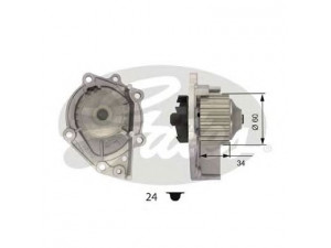 GATES WP0045 vandens siurblys
GWP333, PEB10051, PEB102510, PEB10051