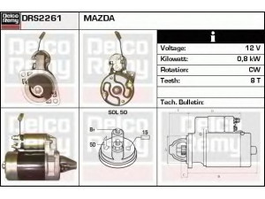 DELCO REMY DRS2261 starteris 
 Elektros įranga -> Starterio sistema -> Starteris
8131-18-400, 8936-18-400, D306-18-400