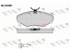 FTE BL2444B1 stabdžių trinkelių rinkinys, diskinis stabdys 
 Techninės priežiūros dalys -> Papildomas remontas
60 25 371 662