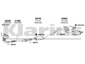 KLARIUS 450098E išmetimo sistema