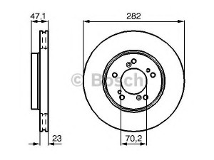 BOSCH 0 986 478 667 stabdžių diskas 
 Stabdžių sistema -> Diskinis stabdys -> Stabdžių diskas
45251-S2H-N00, 45251-SP0-000, 45251-SZ3-000