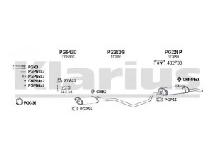 KLARIUS 630230U išmetimo sistema 
 Išmetimo sistema -> Išmetimo sistema, visa