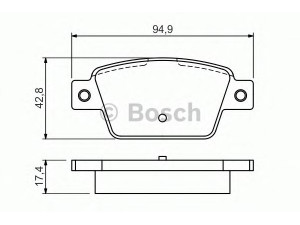 BOSCH 0 986 494 536 stabdžių trinkelių rinkinys, diskinis stabdys 
 Techninės priežiūros dalys -> Papildomas remontas
77365809, 77365809, 77365809