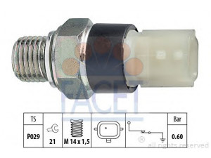 FACET 7.0178 alyvos slėgio jungiklis 
 Variklis -> Variklio elektra
A 607 905 14 00, 25240-00Q0A, 25240-00QAH