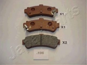 JAPANPARTS PP-196AF stabdžių trinkelių rinkinys, diskinis stabdys 
 Techninės priežiūros dalys -> Papildomas remontas
44060-0M890