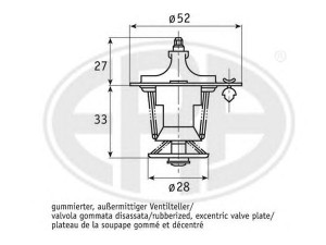 ERA 350353 termostatas, aušinimo skystis 
 Aušinimo sistema -> Termostatas/tarpiklis -> Thermostat
19300-PM0-003, 19300-PM0-004, 19301-P07-306