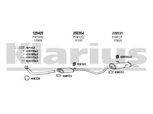 KLARIUS 630530E išmetimo sistema 
 Išmetimo sistema -> Išmetimo sistema, visa