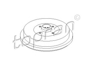TOPRAN 103 513 stabdžių būgnas 
 Stabdžių sistema -> Būgninis stabdys -> Stabdžių būgnas
357 501 615