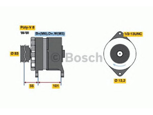 BOSCH 0 120 468 163 kintamosios srovės generatorius