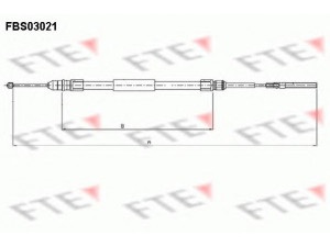 FTE FBS03021 trosas, stovėjimo stabdys 
 Stabdžių sistema -> Valdymo svirtys/trosai
34 41 1 165 020