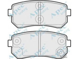 APEC braking PAD1563 stabdžių trinkelių rinkinys, diskinis stabdys 
 Techninės priežiūros dalys -> Papildomas remontas
583022SA70