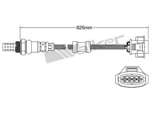 WALKER PRODUCTS 250-24854 lambda jutiklis 
 Išmetimo sistema -> Jutiklis/zondas
9A160613801