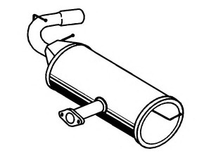 FENNO P6951 galinis duslintuvas 
 Išmetimo sistema -> Duslintuvas
17430-28250