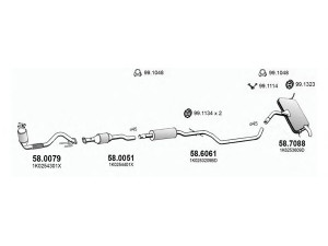 ASSO ART3878 išmetimo sistema 
 Išmetimo sistema -> Išmetimo sistema, visa