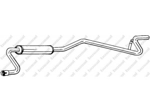 BOSAL 287-331 galinis duslintuvas 
 Išmetimo sistema -> Duslintuvas
4486 607