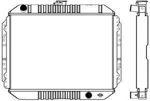 SAKURA  Automotive 1241-0209 radiatorius, variklio aušinimas