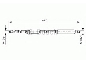 BOSCH 1 987 481 449 stabdžių žarnelė 
 Stabdžių sistema -> Stabdžių žarnelės
1256255, 1315750, 1479003, 3S51 2078-EC
