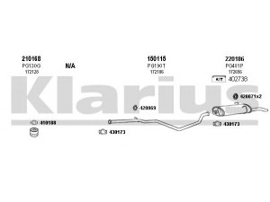 KLARIUS 630405E išmetimo sistema 
 Išmetimo sistema -> Išmetimo sistema, visa