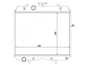 NRF 54107 radiatorius, variklio aušinimas
V2203-AN3456