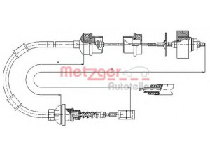 METZGER 1172.8 sankabos trosas 
 Dviratė transporto priemonės -> Kabeliai ir tachometro velenaai -> Sankabos trosas
1335053080, 2150AP, 2150Z7