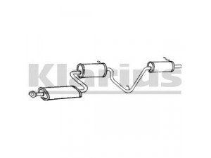 KLARIUS DU76C galinis duslintuvas 
 Išmetimo sistema -> Duslintuvas
1743087B30, 1743087B38, 9004461637