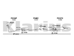 KLARIUS 630022U išmetimo sistema 
 Išmetimo sistema -> Išmetimo sistema, visa