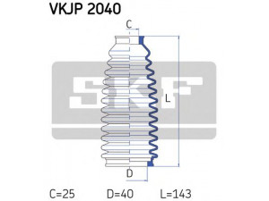 SKF VKJP 2040 gofruotoji membrana, vairavimas 
 Vairavimas -> Gofruotoji membrana/sandarinimai