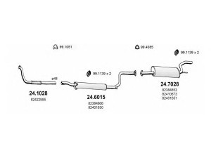 ASSO ART1266 išmetimo sistema 
 Išmetimo sistema -> Išmetimo sistema, visa