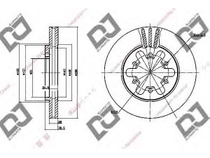 DJ PARTS BD1056 stabdžių diskas 
 Dviratė transporto priemonės -> Stabdžių sistema -> Stabdžių diskai / priedai
40206-02N00, 40206-02N01, 40206-09G03